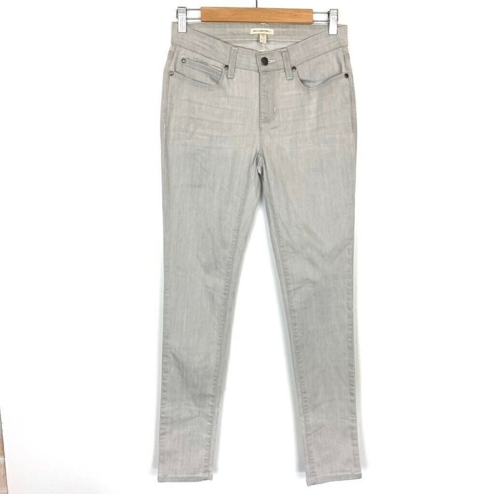 Eileen Fisher Skinny Jeans Gray Stretch Pockets 2